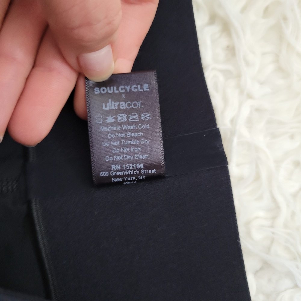 Ultracor Soul Cycle Star Leggings Sz M Black Athleisure - Picture 5 of 10